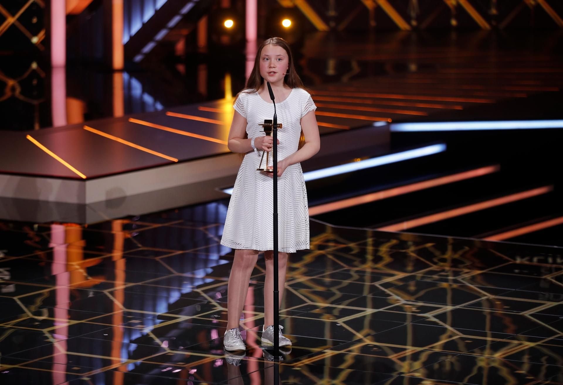 Greta Thunberg ist bei der Goldenen Kamera mit dem Sonderpreis „Klimaschutz“ ausgezeichnet worden.