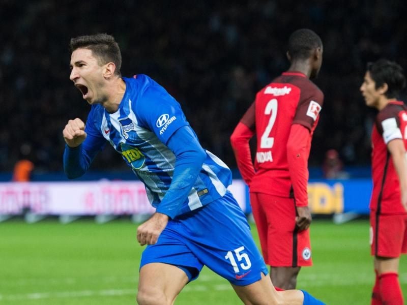 Marko Grujic erzielte den Siegtreffer für Berlin. Foto: Annegret Hilse