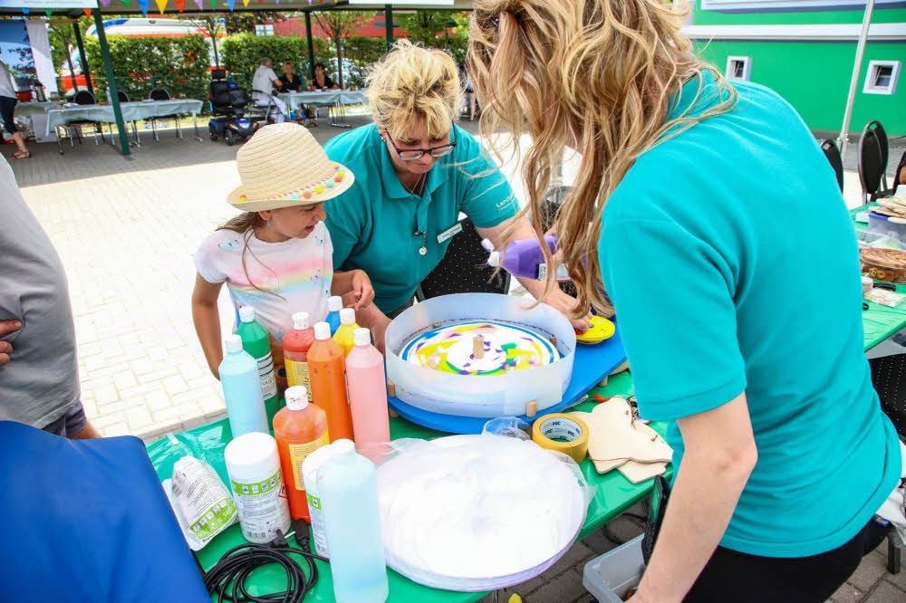 Runde Sache. Angebote gab’s auch für Kinder.