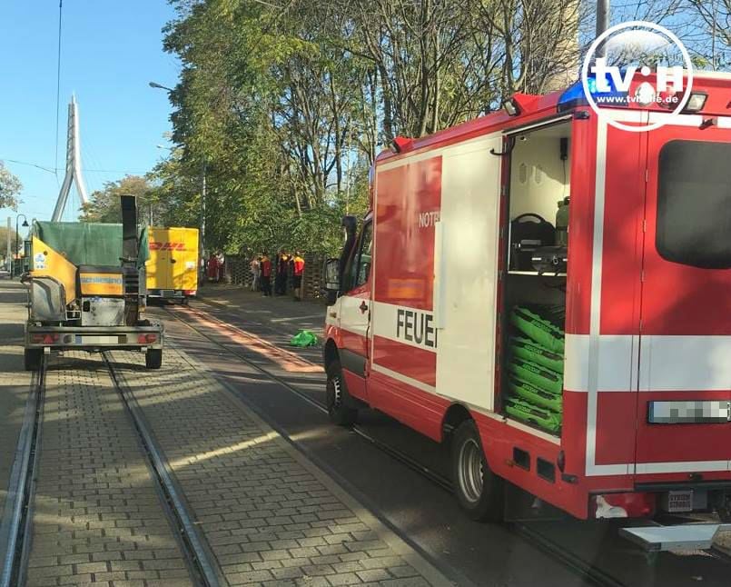 Unfall in der Berliner Straße.