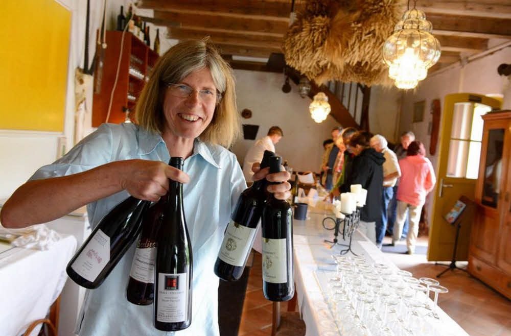 Am Saale-Radwanderweg und der „Weinmeile“ gelegen - der „Steinmeister“ in den Roßbacher Weinbergen -, kann sich Chefin Maria Wartenberg nicht über mangelnden Zuspruch beklagen.