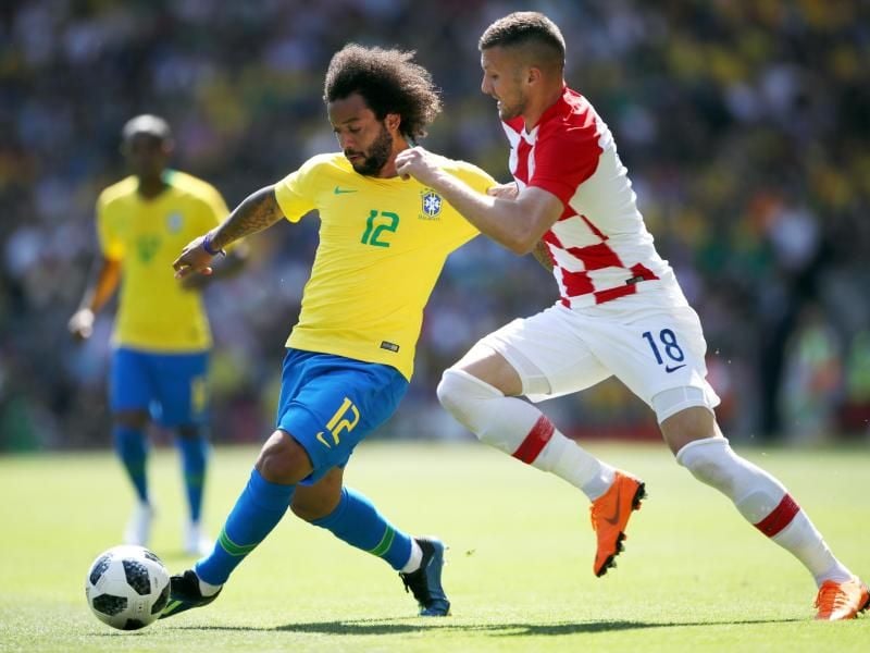 Ante Rebic (r) beginnt im Spiel gegen Nigeria von Beginn an. Foto: Nick Potts/Press Association