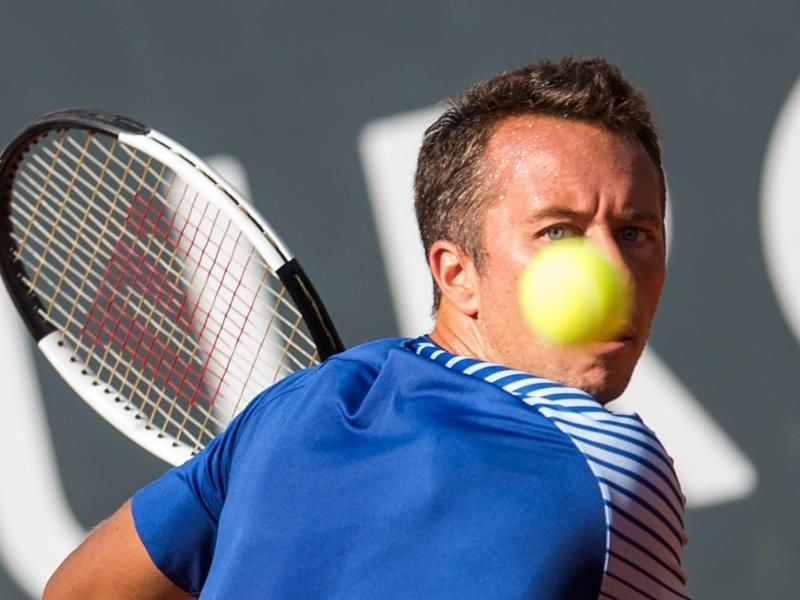 In Hamburg bereits in der ersten Runden gegen den Italiener Fabio Fognini ausgeschieden: Philipp Kohlschreiber in Aktion. Foto: Daniel Bockwoldt/dpa