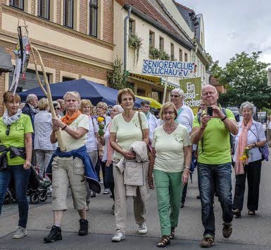 Ortsteile grüßen, hier der Verein Dübener Heide und Söllichauer