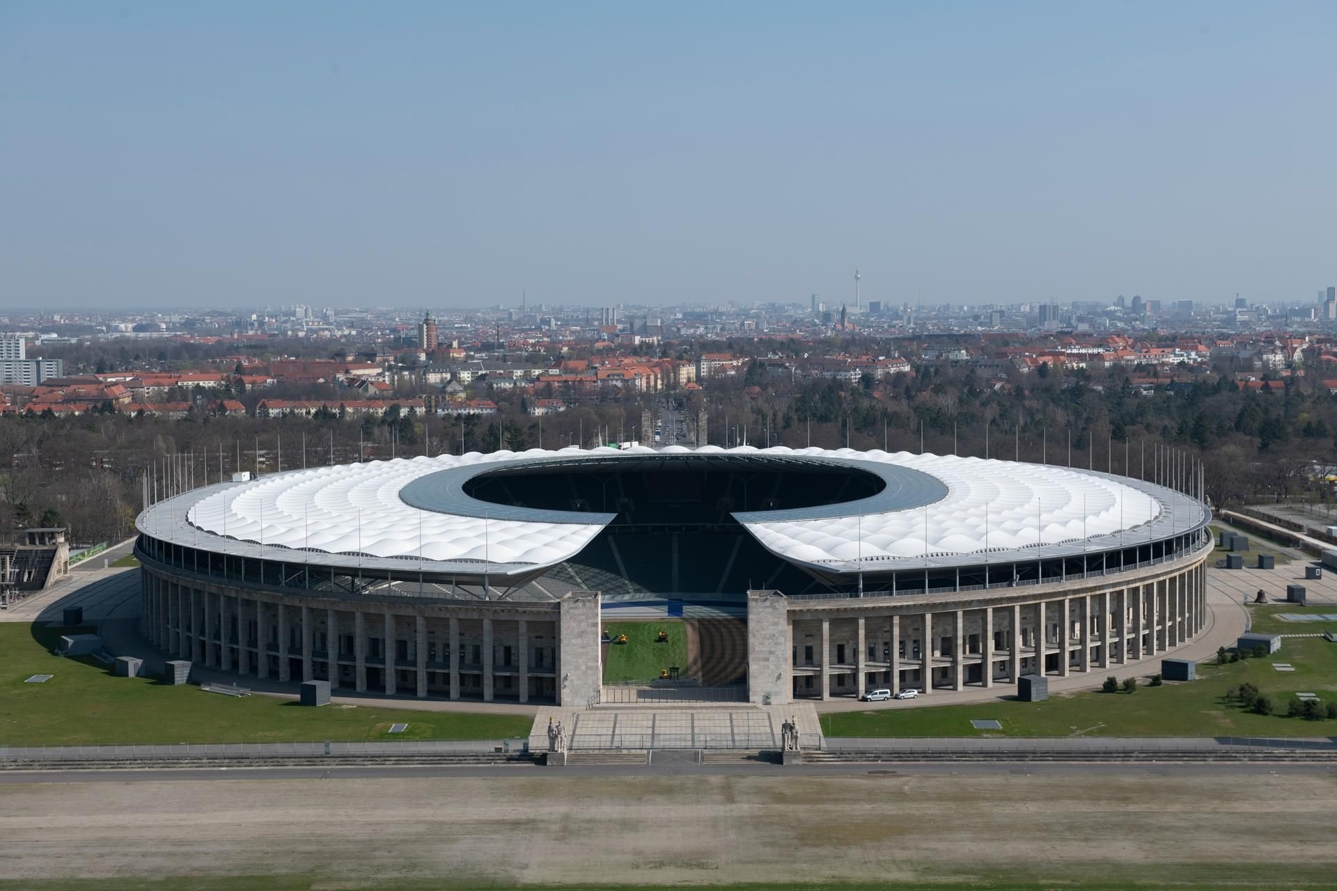 Blick auf das Olympiastadion.