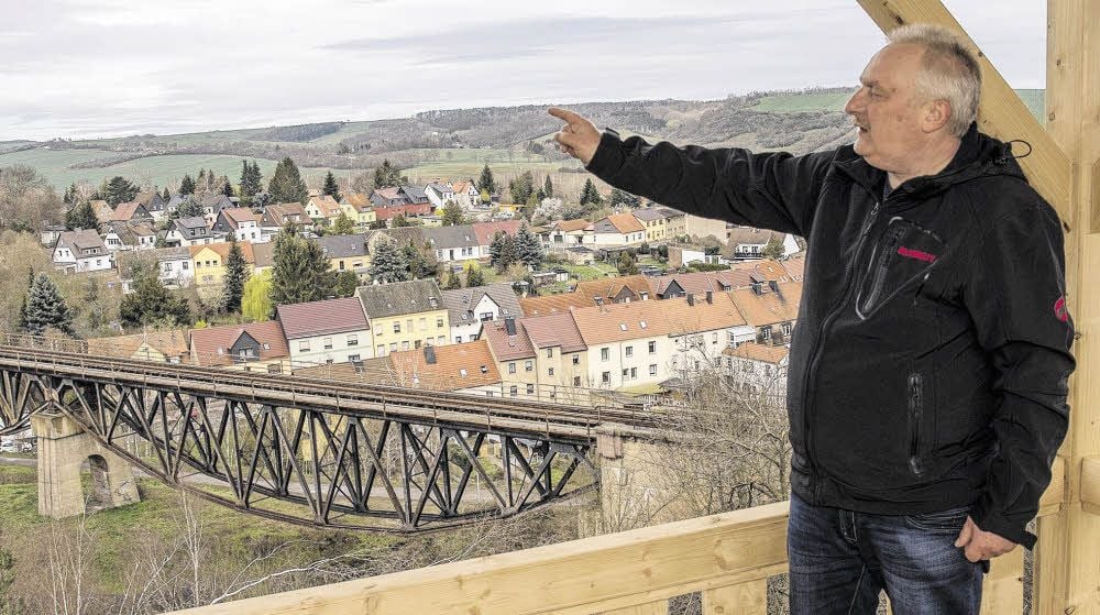 Vom Viaduktblick - dem Lieblingsort von Bernd Friedrich - aus lässt sich weit ins Land schauen.
