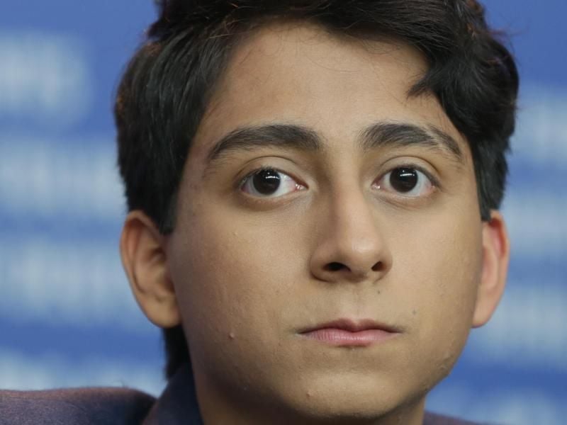 Tony Revolori bei der Pressekonferenz zu dem Film „The Grand Budapest Hotel” 2014 in Berlin. Foto: Jörg Carstensen