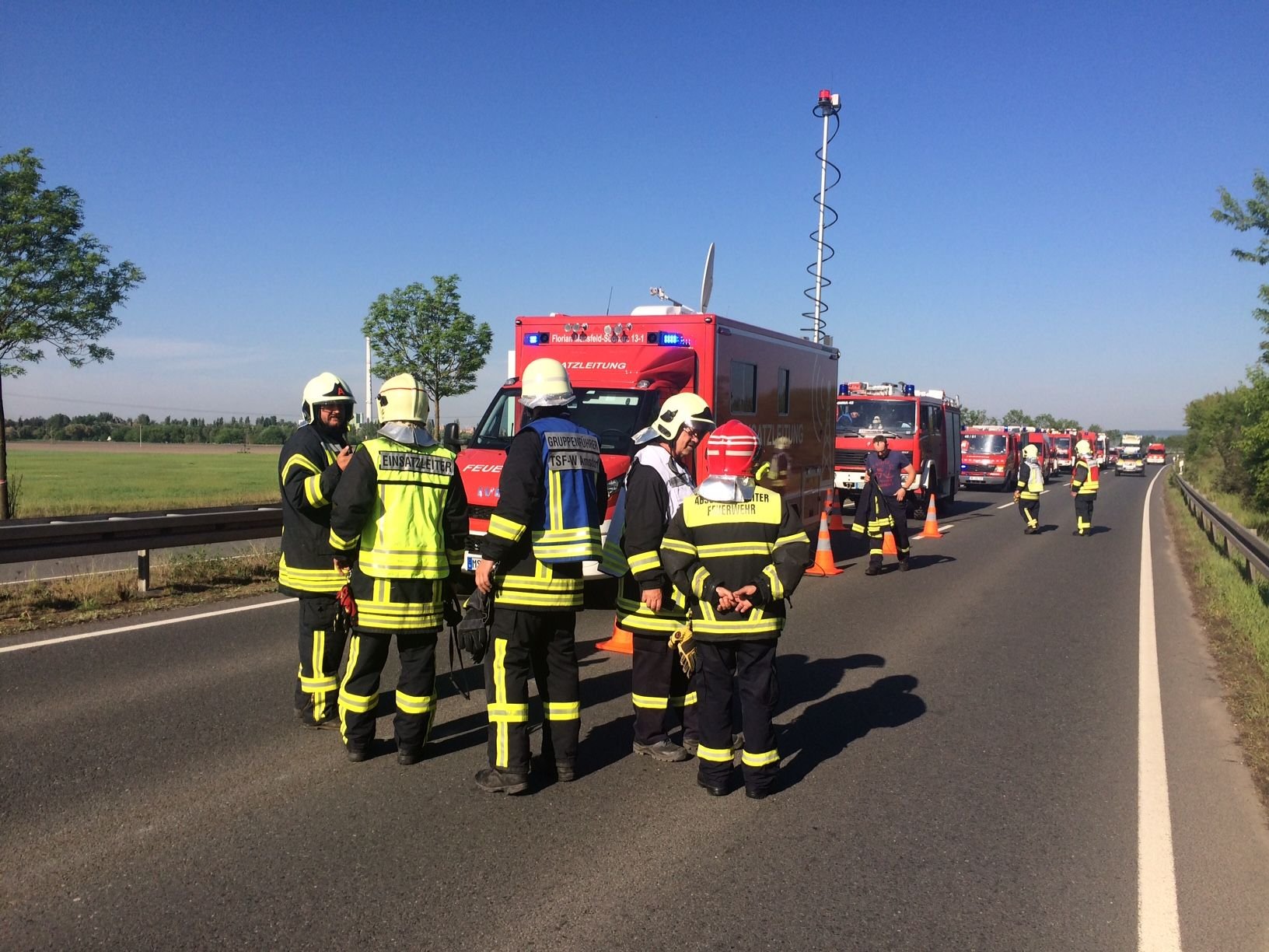 Mehrere Freiwillige Feuerwehren waren im Einsatz.