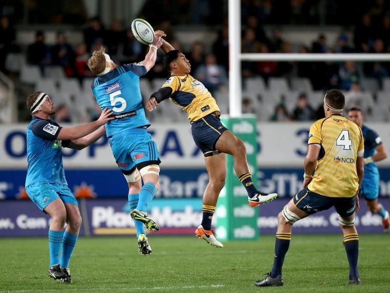 Das Heimspiel der Auckland Blues wurde wegen eines neuen Corona-Ausbruchs abgesagt. Foto: David Rowland/AAP/dpa