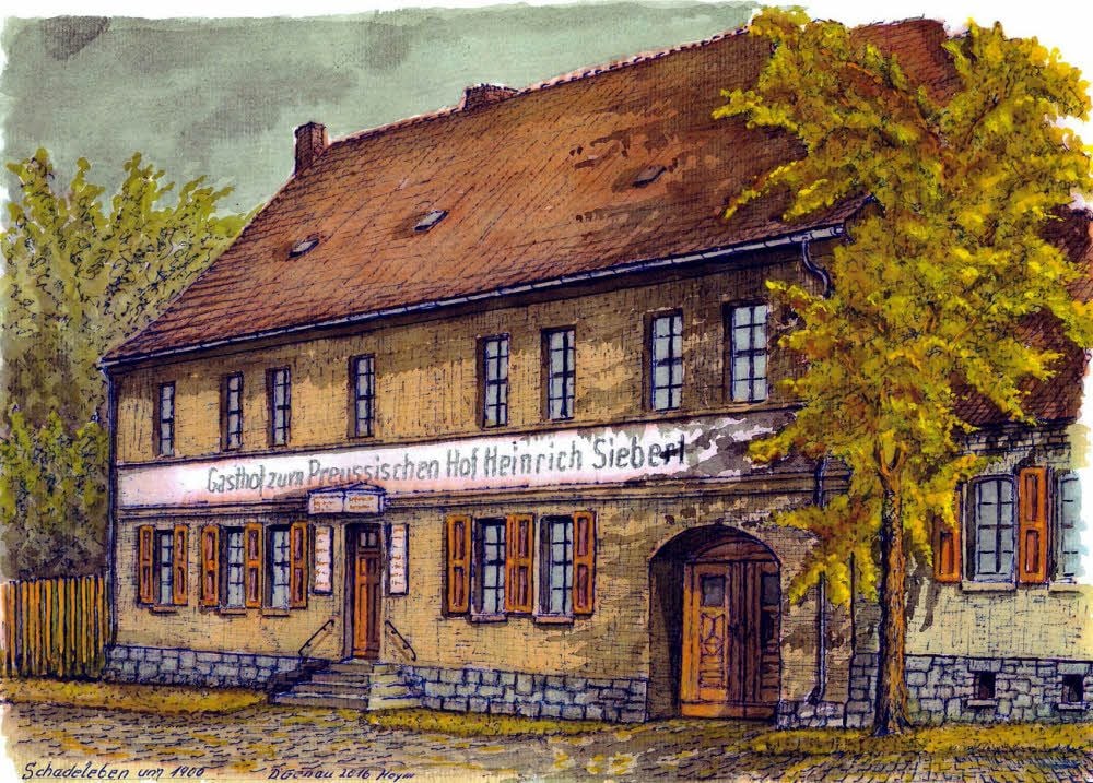 Bild vom Gasthof zum preussischen Hof Heinrich Siebert in Schadeleben