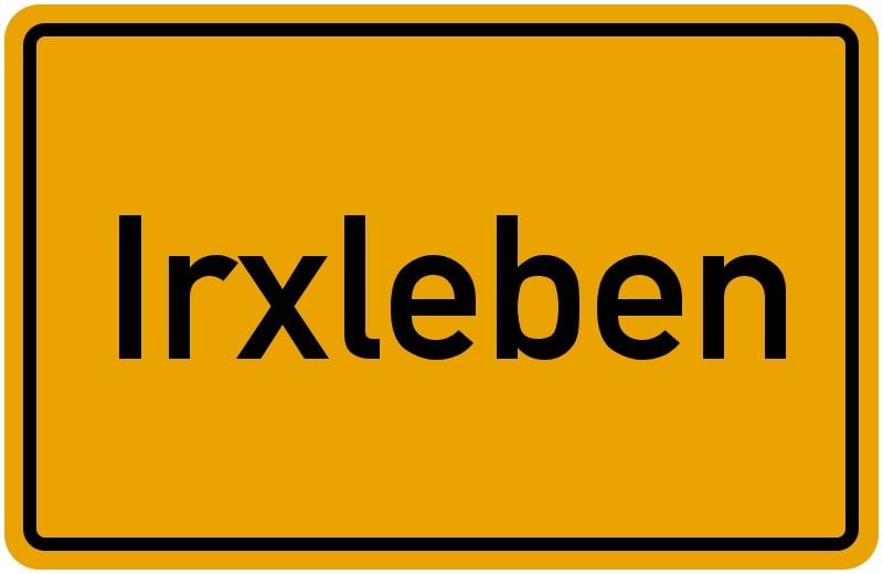 Das Ortseingangsschild von Irxleben