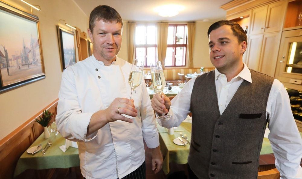 Koch Gerald Schulze und Restaurantleiter Andreas Peucker sind ein mehrfach ausgezeichnetes Team.