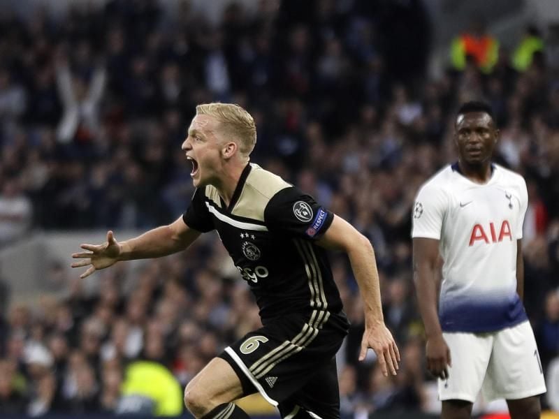 Brachte Ajax in Tottenham in Führung: Donny van de Beek. Foto: Kirsty Wigglesworth/AP