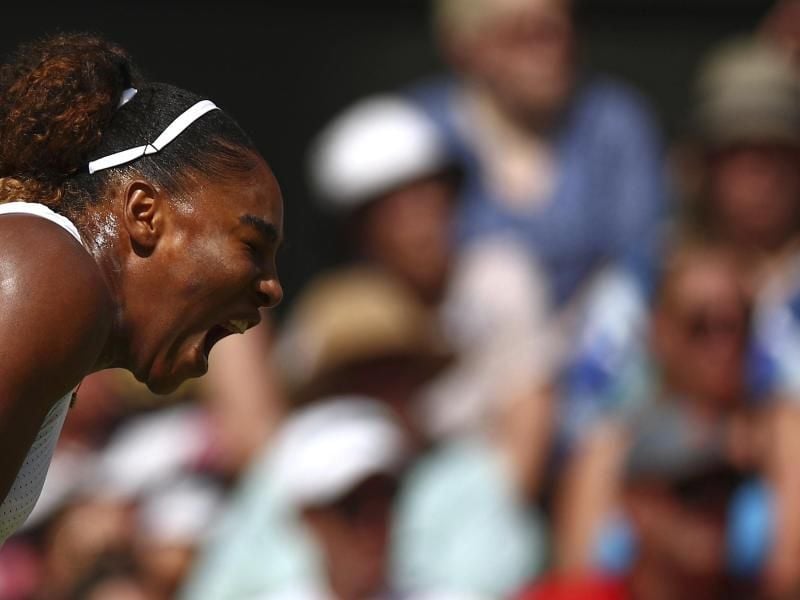 Steht zum elften Mal im Finale von Wimbledon: Serena Williams triumphiert. Foto: Hannah Mckay/POOL Reuters
