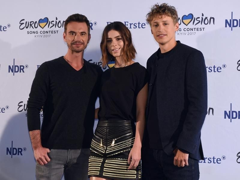 Bereits bekannte Gesichter in der Jury: Florian Silbereisen (l-r), Lena Meyer-Landrut und Tim Bendzko. Foto: Henning Kaiser
