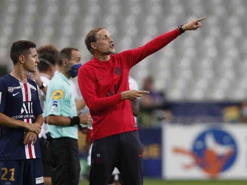 Ist mit Paris Saint-Germain gegen Atalanta Bergamo gefordert: PSG-Coach Thomas Tuchel. Foto: Francois Mori/AP/dpa