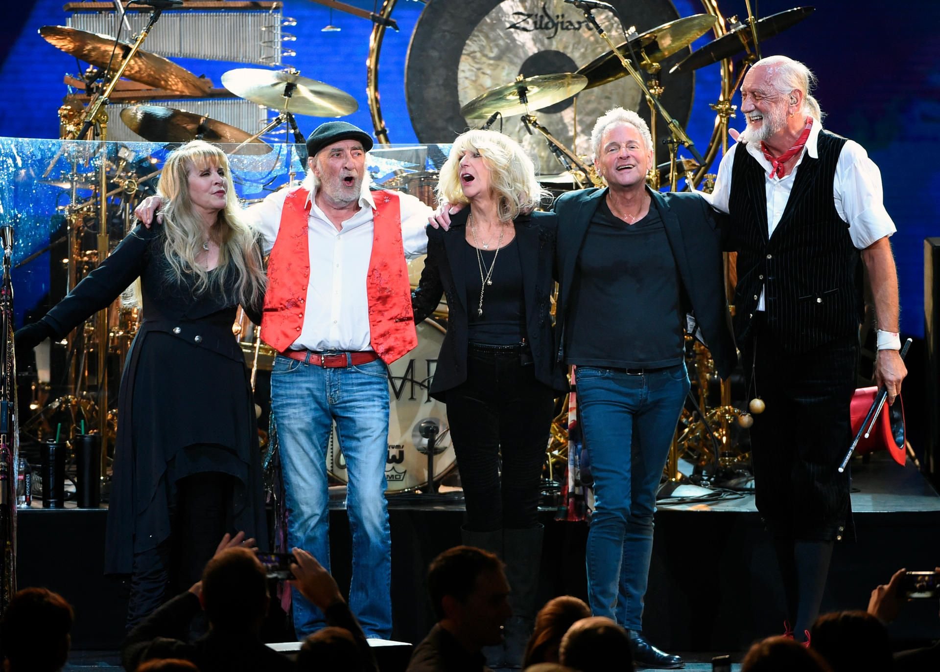 Fleetwood Mac im Januar 2018: Stevie Nicks, John McVie, Christine McVie, Lindsey Buckingham und Mick Fleetwood (v.l.n.r.)