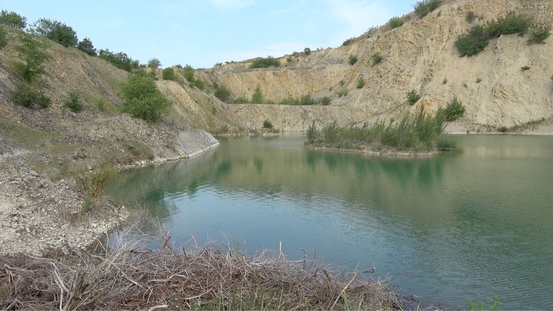 In diesem Steinbruch bei Ermsleben starb ein 15-Jähriger.