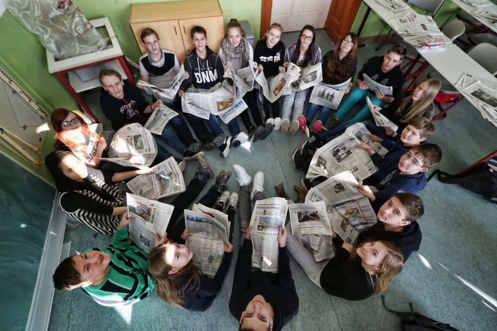 Die Klasse 8c der Thomas-Müntzer-Schule in Sangerhausen nimmt am Medienprojekt „Klasse 2.0“ teil.