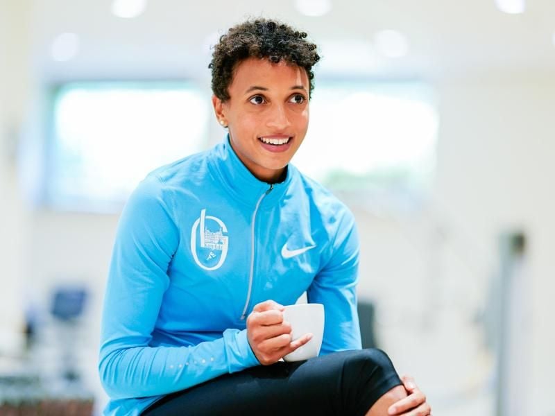 Weitspringerin Malaika Mihambo startet als Titelfavoritin bei der WM. Foto: Uwe Anspach