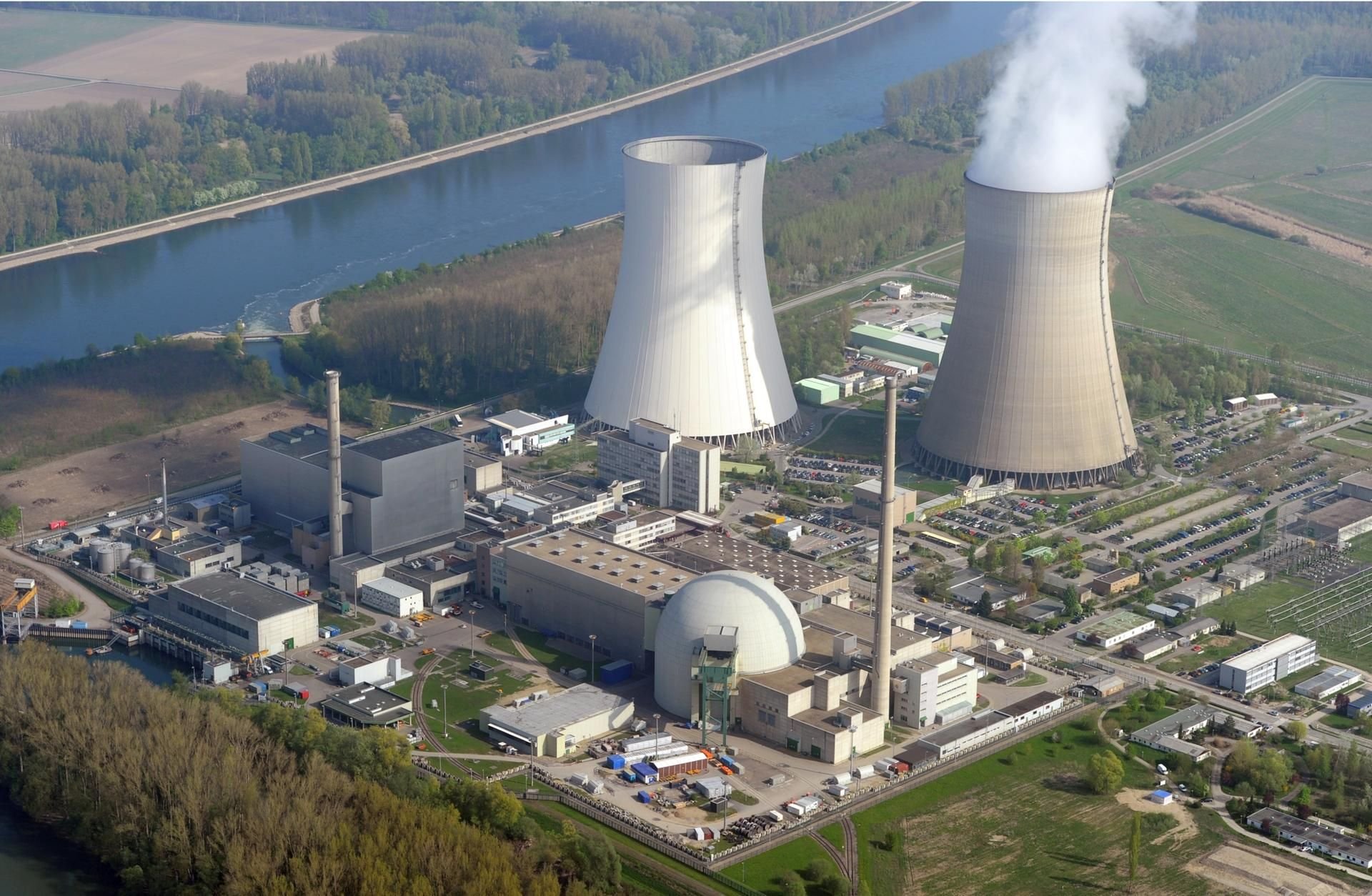 Atomkraftwerk in Philippsburg (Baden-Württemberg)