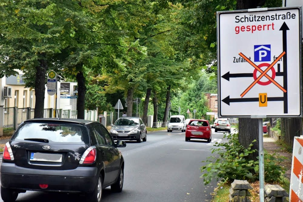 Ab Montag ist die Schützenstraße in Weißenfels gesperrt. Wer von der Selauer Straße kommt, wird über die Zeitzer Straße umgeleitet.
