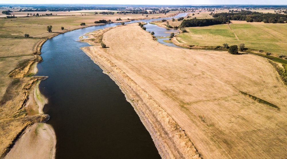 Blick auf die Elbe am Klödener Riss, Aufnahme 2018
