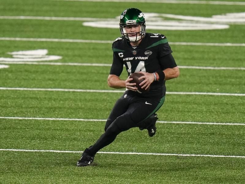 Quarterback Sam Darnold von den New York Jets in Aktion. Foto: Seth Wenig/AP/dpa