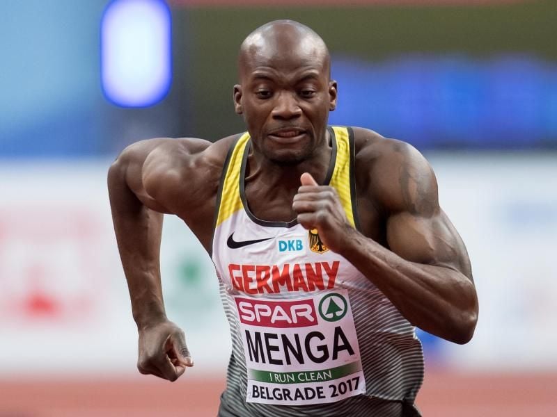 Wegen Achillessehnenproblemen ist die Saison für Deutschlands besten Sprinter von 2018 beendet: Aleixo-Platini Menga. Foto: Sven Hoppe