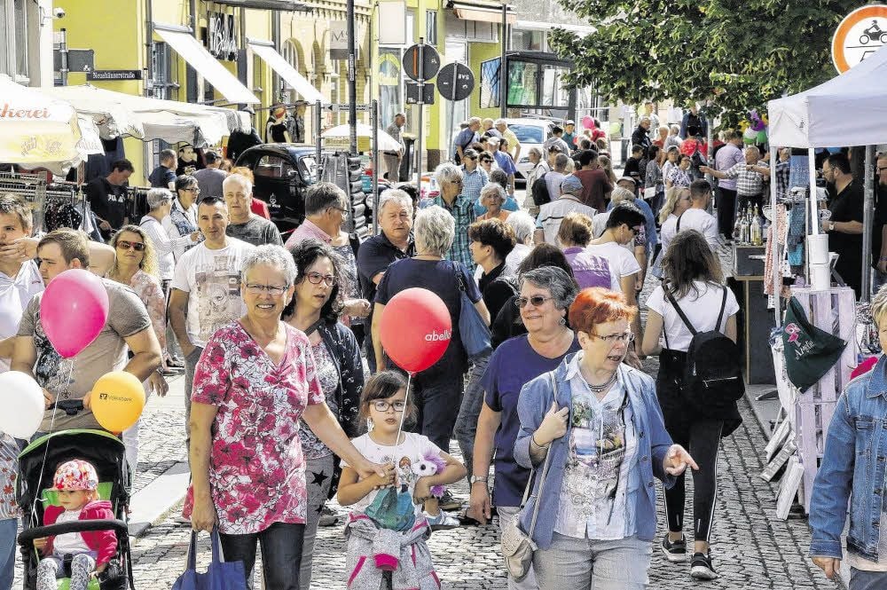 Das Kobermännchenfest ist immer ein Garant für eine gut besuchte Sangerhäuser Innenstadt.