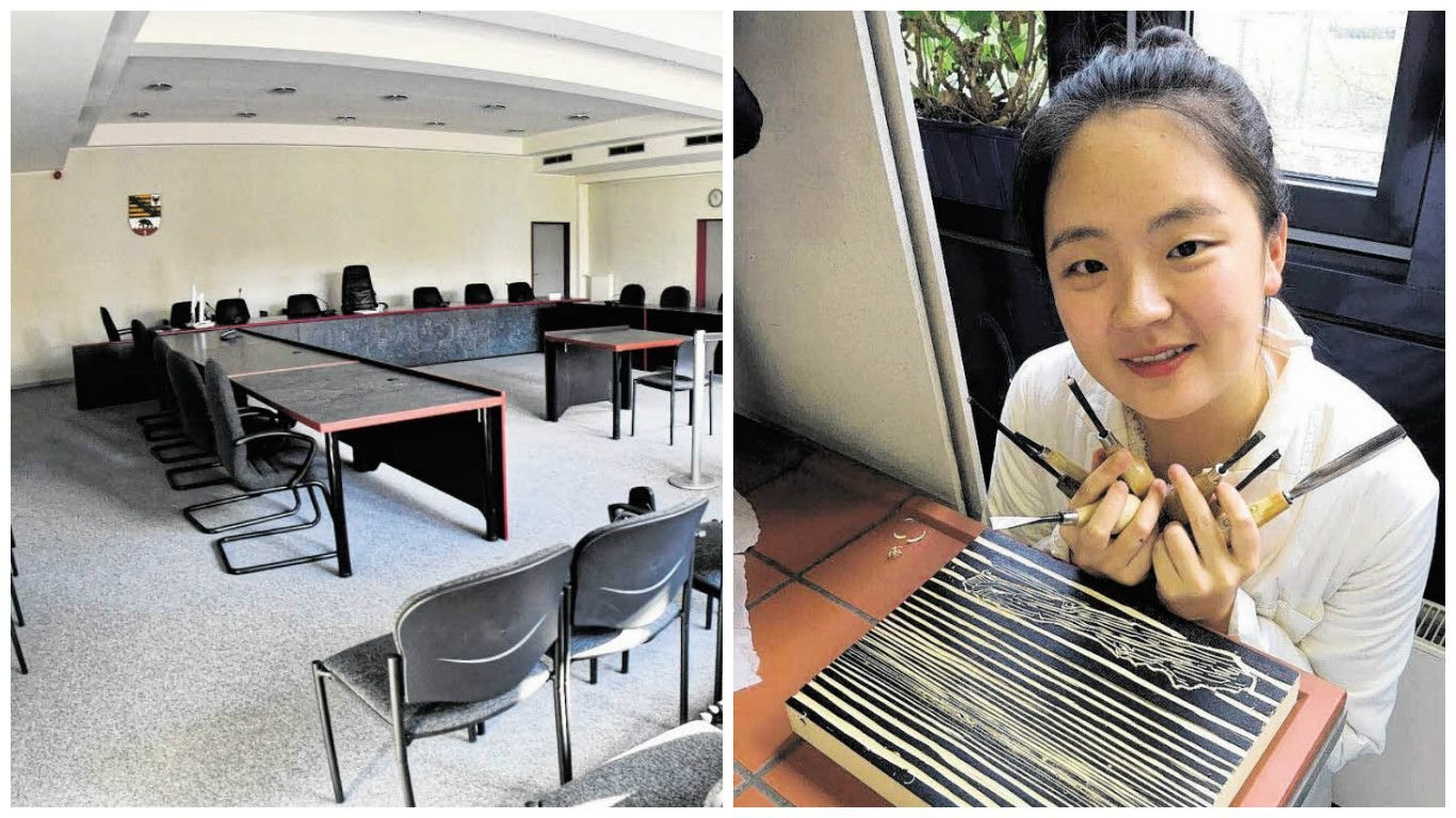 Im Saal 118 des Dessauer Landgerichts wird der Mordfall der chinesischen Studentin Yangjie Li verhandelt.