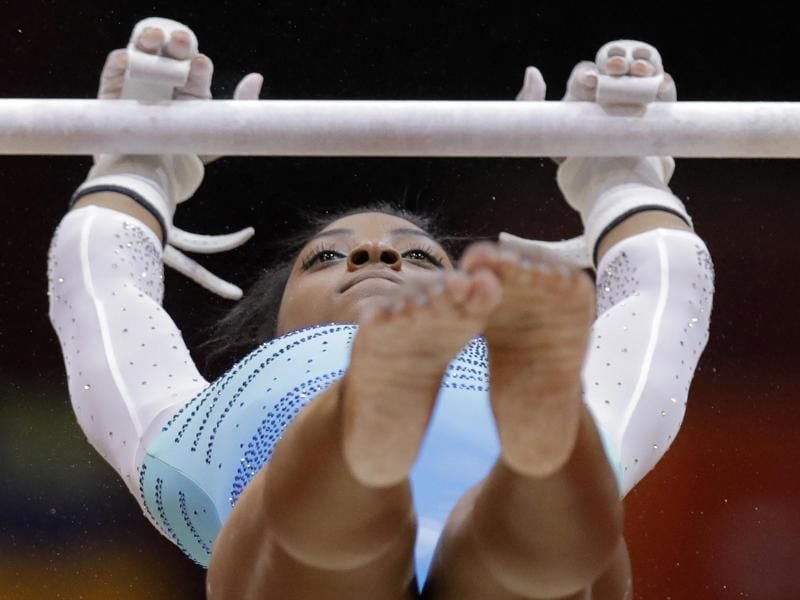 Zum vierten Mal Mehrkampf-Weltmeisterin Simone Biles. Foto: Vadim Ghirda