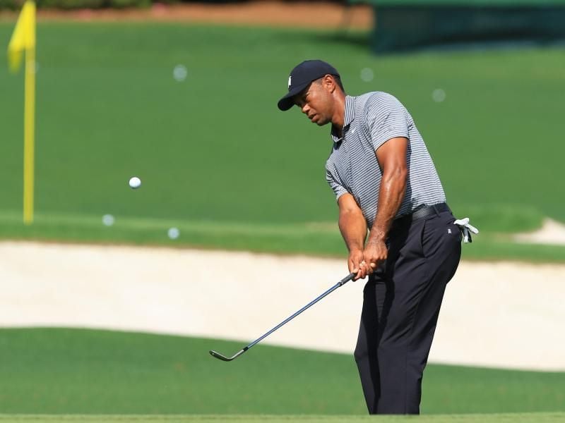Tiger Woods will beim 83. Masters in Augusta seinen 15. Major-Triumph perfekt machen. Foto: -/kyodo