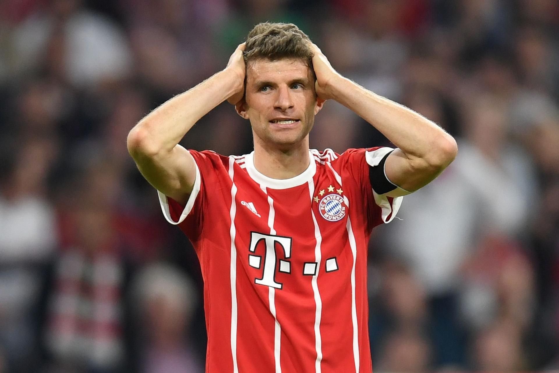 Kann es nicht fassen: Thomas Müller.