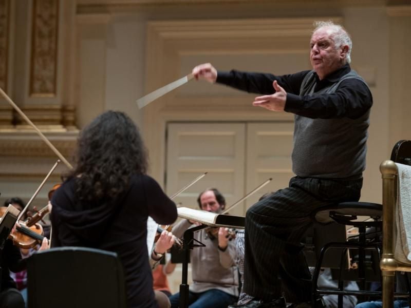 Dirigent Daniel Barenboim und die Staatskapelle Berlin in der Carnegie Hall in New York. Foto: Benjamin Petit