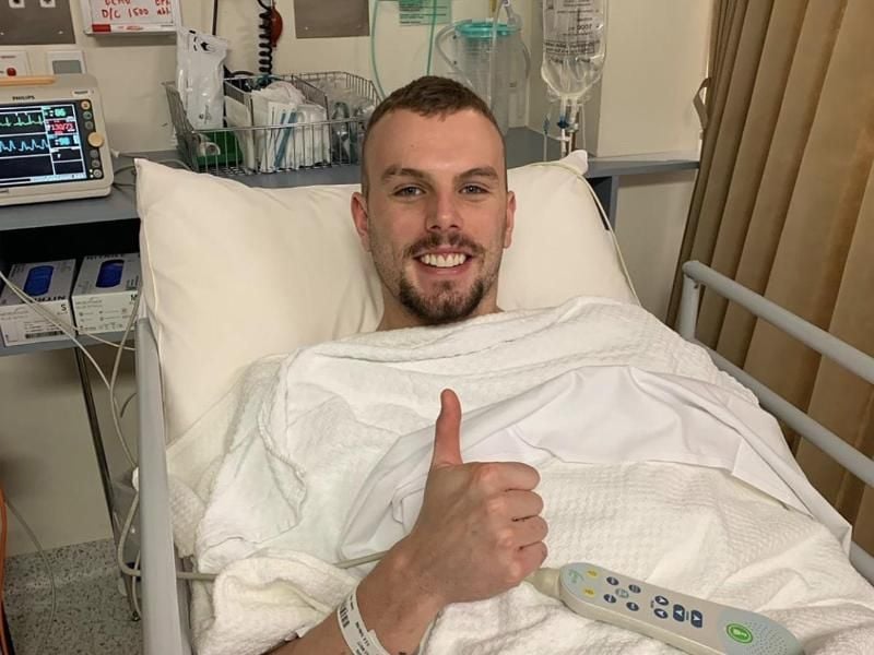 Musste sich zum dritten Mal einer Herz-OP unterziehen: Schwimm-Olympiasieger Kyle Chalmers. Foto: Instagram/AAP