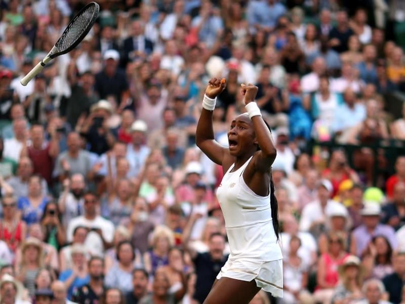 Cori Gauff erreichte das Wimbledon-Achtelfinale. Foto: Steven Paston/PA Wire