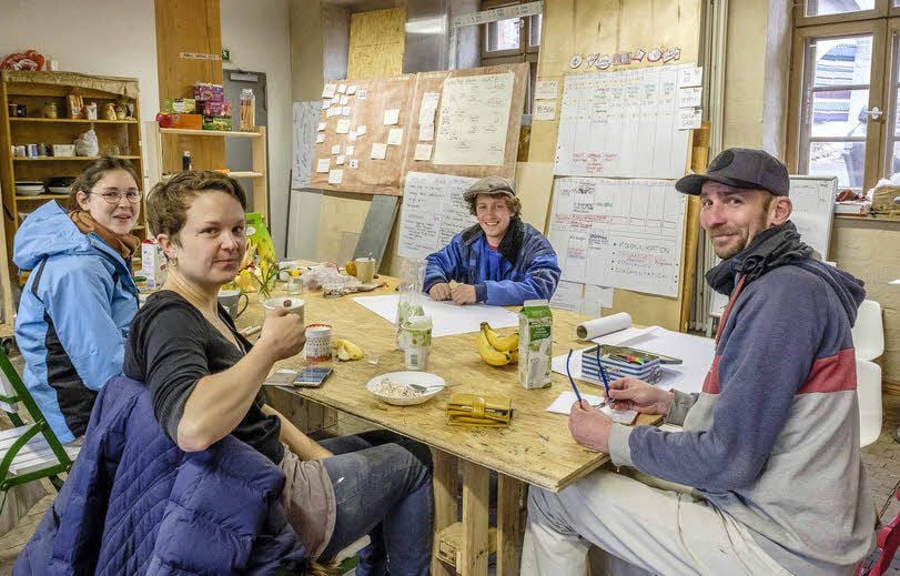 Arbeit und Leben: Tiny-House-Fans in der alten Cranach-Werkstatt