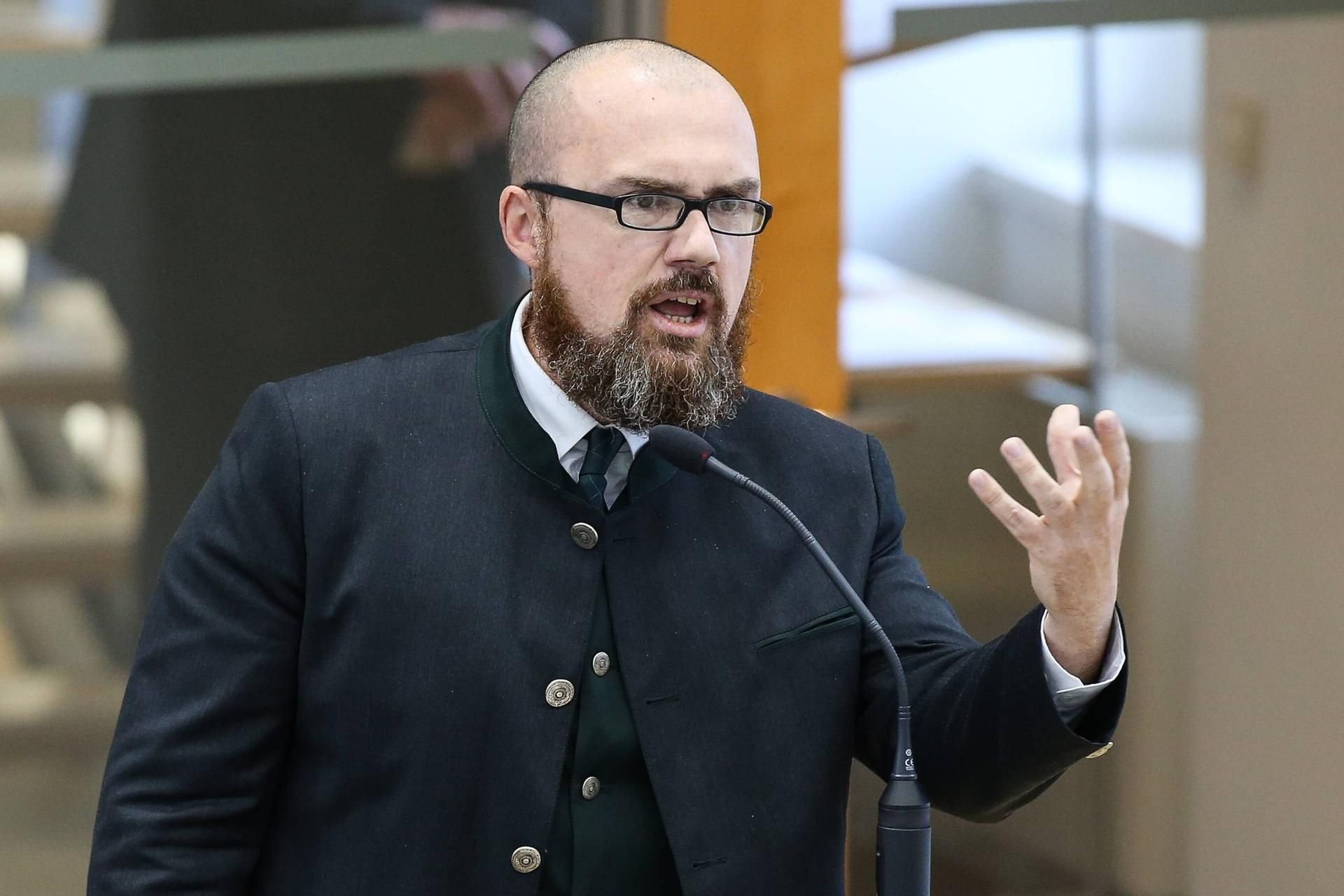 Hans-Thomas Tillschneider im Landtag von Sachsen-Anhalt.