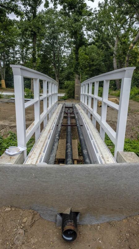 Die Brücke zwischen Kur- und Schlosspark