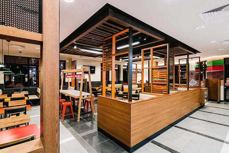 So ähnlich soll es auch in der Filiale von Burger King in Halle-Bruckdorf aussehen