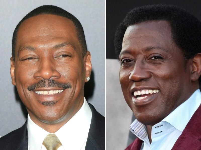 Eddie Murphy (l) freut sich auf Wesley Snipes. Foto: Prommer/Morris/EPA