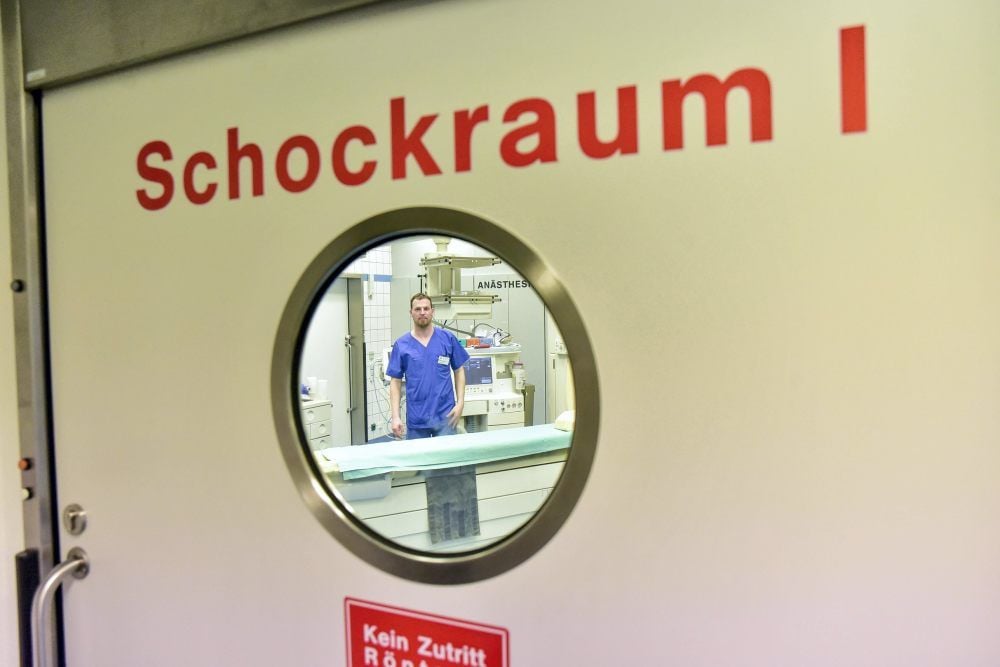 Die Notaufnahme am Städtischen Klinikum Dessau ist gut ausgerüstet.