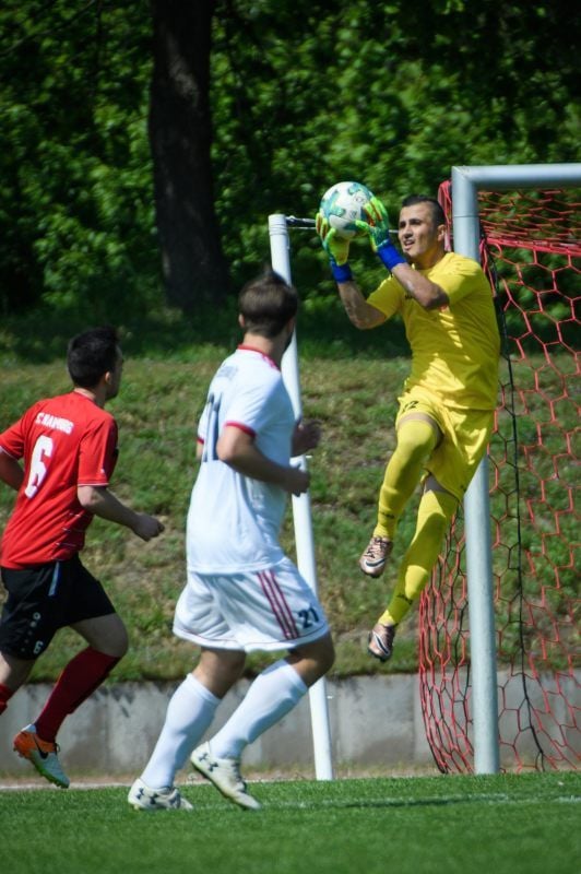 Akid Khalil, Keeper des Landesliga-Teams, ist ein starker Torhüter.