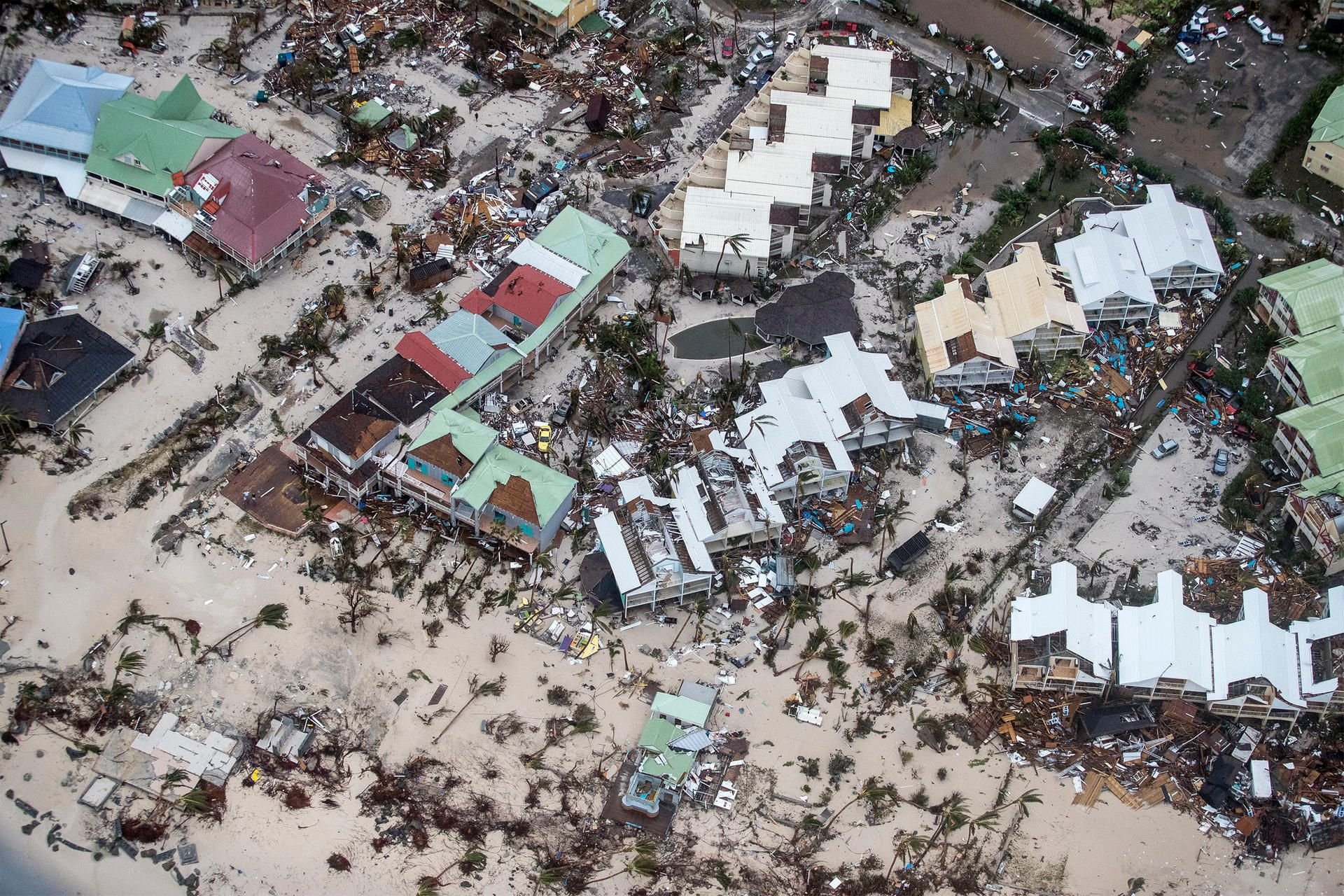 In St. Maarten wurden ganze Siedlungen von „Irma“ zerstört.