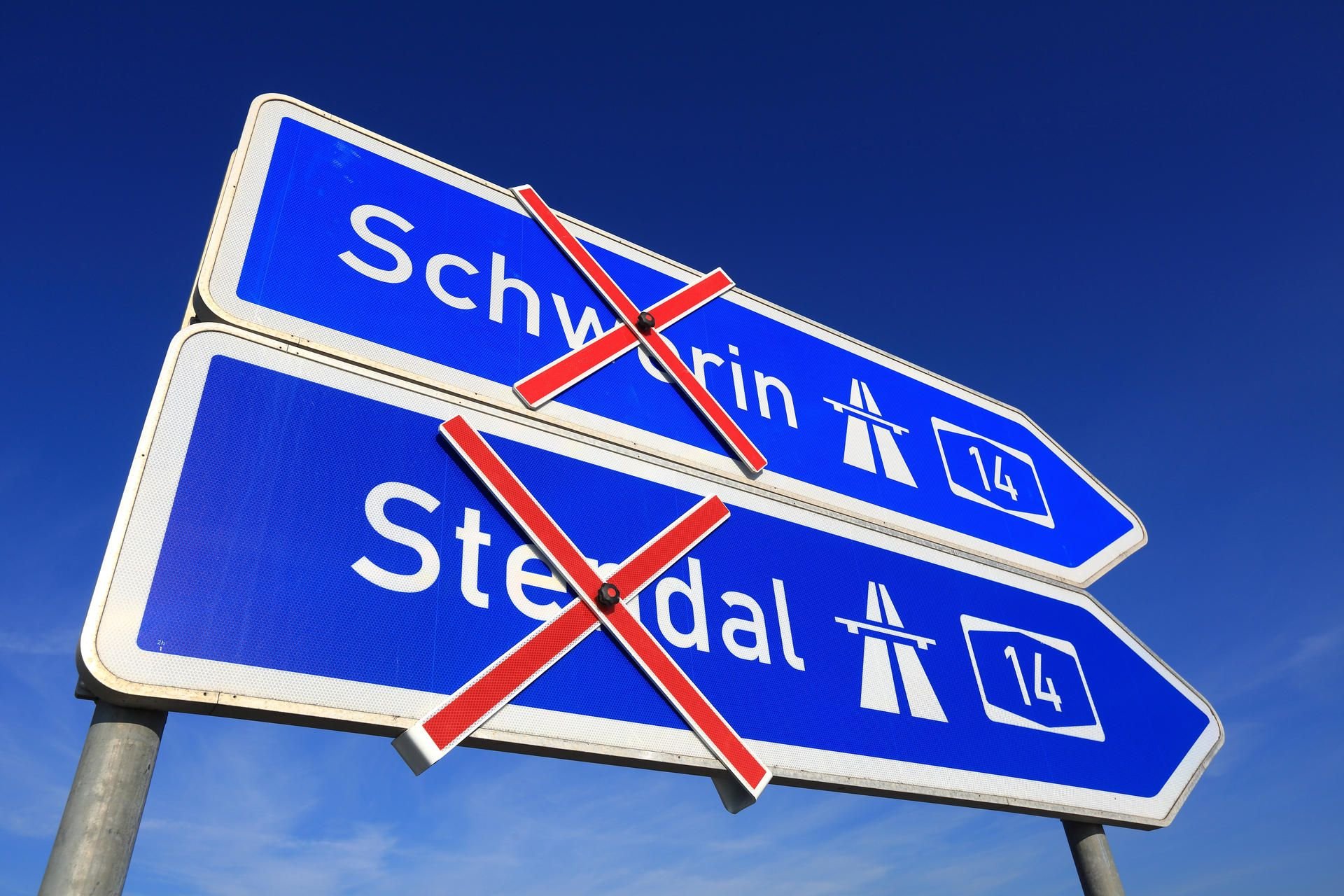 Die A14 nördlich von Magdeburg wird 24 Stunden für Dreharbeiten gesperrt. (Archivbild)