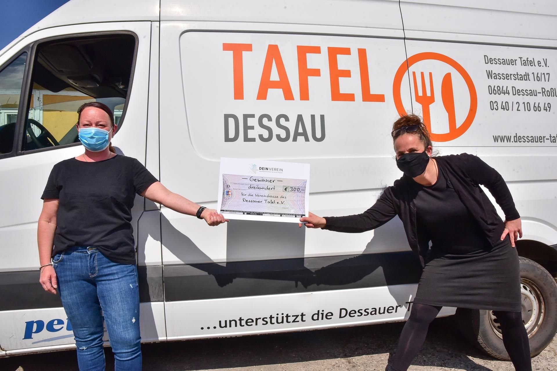 Die Dessauer Tafel hat beim MZ-DeinVerein-Gewinnspiel 300 Euro gewonnen.