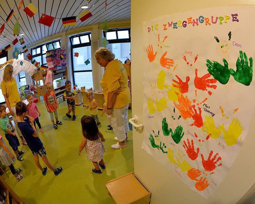 In der Kneipp-Kita wird Wert auf einen festen Tagesablauf gelegt. Zu dem gehören auch der Morgenkreis.