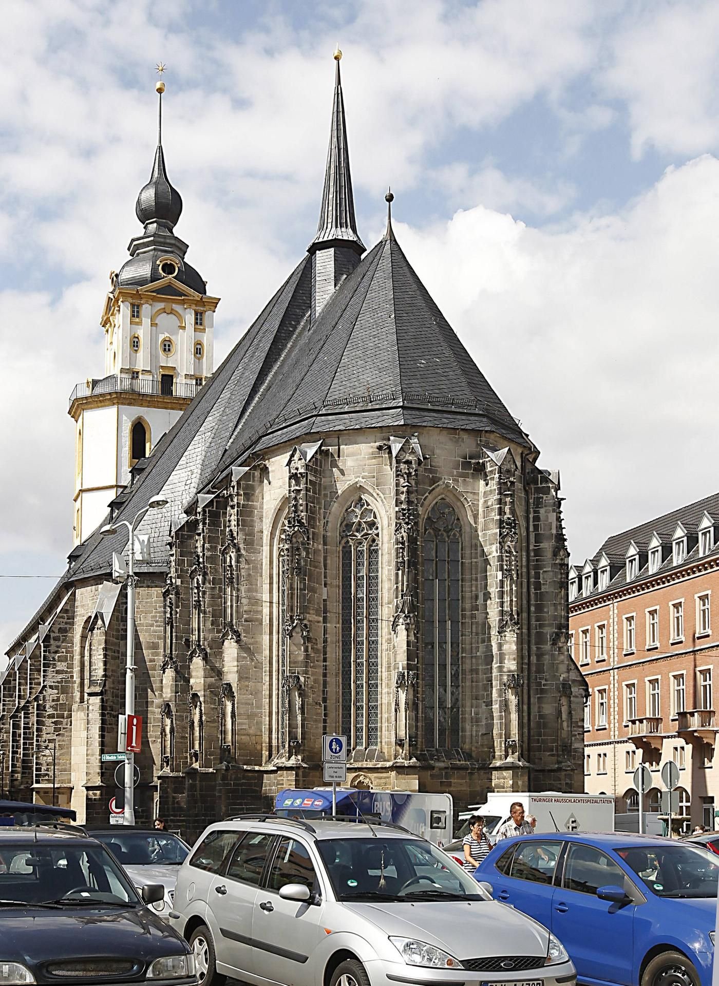 Weißenfels Stadtmarke: Die Marienkirche, hier finden in Weißenfels das Heinrich-Schütz-Fest statt.