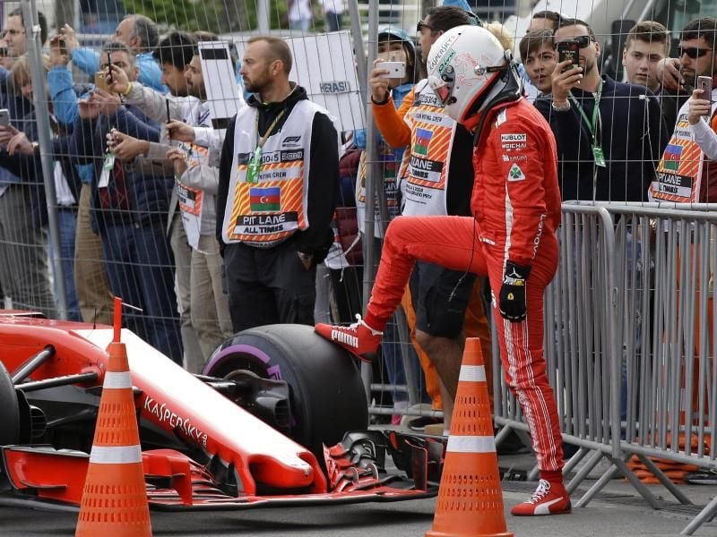 Ferrari-Pilot Sebastian Vettel musste seine WM-Führung an Lewis Hamilton abgeben. Foto: Luca Bruno